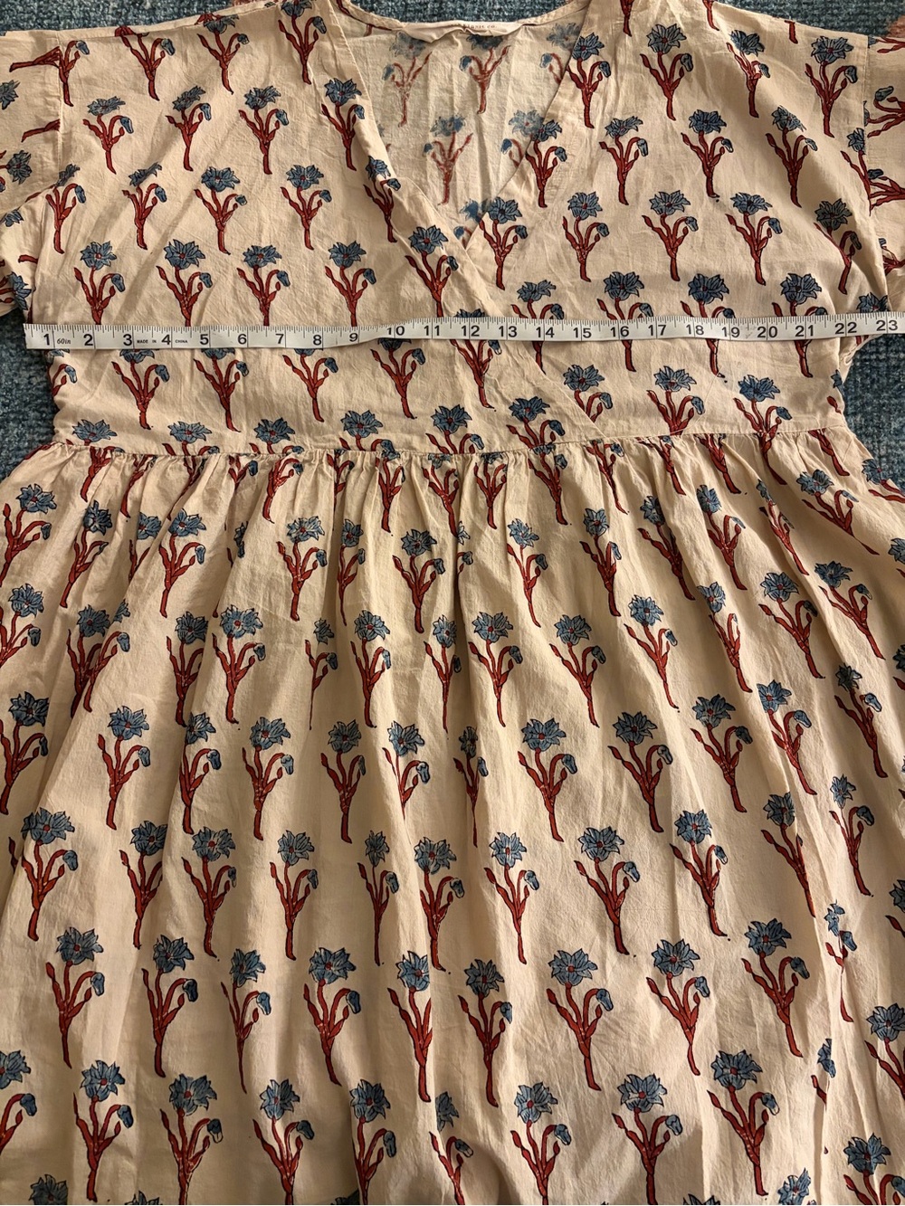 The Indian Ethnic Co. Women’s Block Print Dress - Picture 4 of 7